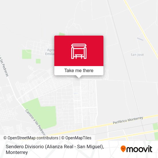Sendero Divisorio (Alianza Real - San Miguel) map