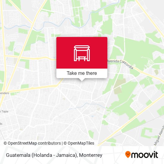 Guatemala (Holanda - Jamaica) map