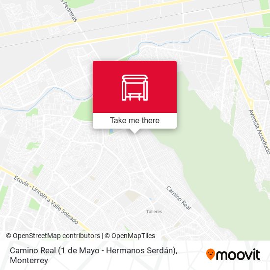 Camino Real (1 de Mayo - Hermanos Serdán) map