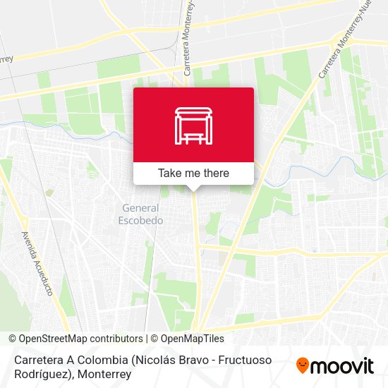 Carretera A Colombia (Nicolás Bravo - Fructuoso Rodríguez) map