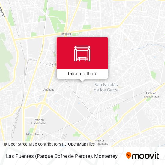 Mapa de Las Puentes (Parque Cofre de Perote)