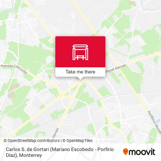 Carlos S. de Gortari (Mariano Escobedo - Porfirio Díaz) map