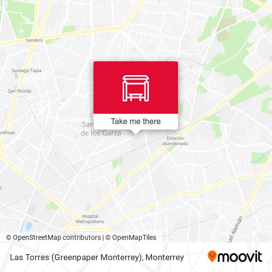 Mapa de Las Torres (Greenpaper Monterrey)