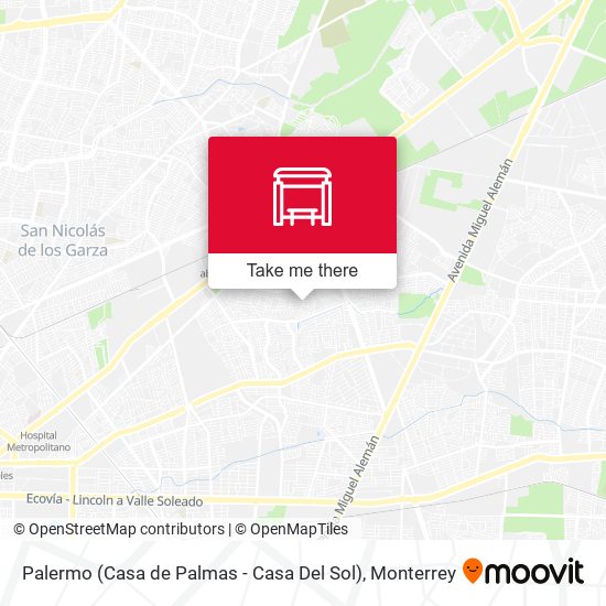 Mapa de Palermo (Casa de Palmas - Casa Del Sol)