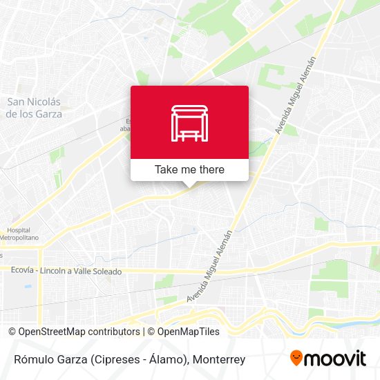 Rómulo Garza (Cipreses - Álamo) map