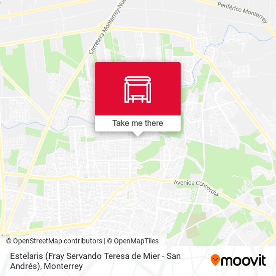Estelaris (Fray Servando Teresa de Mier - San Andrés) map
