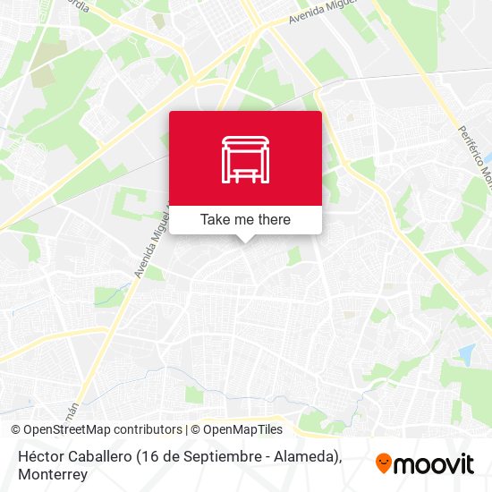 Mapa de Héctor Caballero (16 de Septiembre - Alameda)