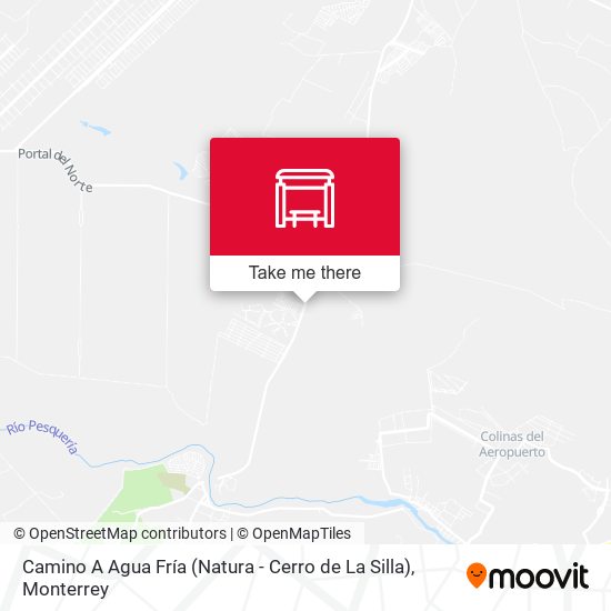 Mapa de Camino A Agua Fría (Natura - Cerro de La Silla)