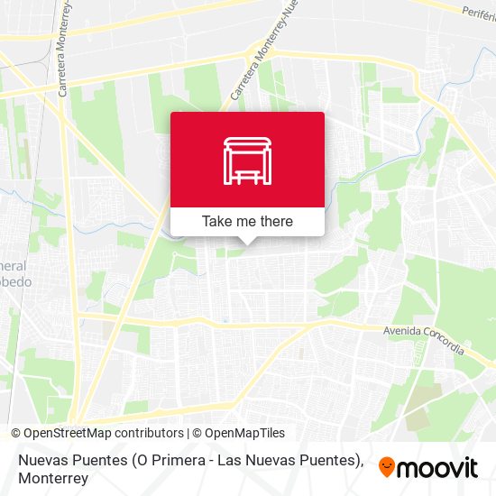 Nuevas Puentes (O Primera - Las Nuevas Puentes) map