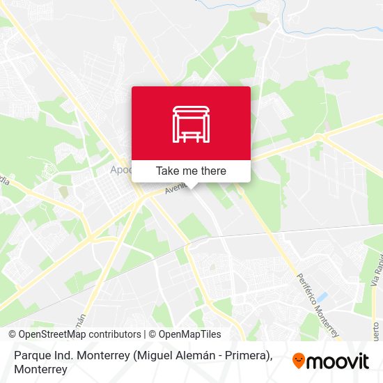 Mapa de Parque Ind. Monterrey (Miguel Alemán - Primera)