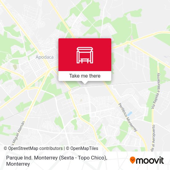 Parque Ind. Monterrey (Sexta - Topo Chico) map