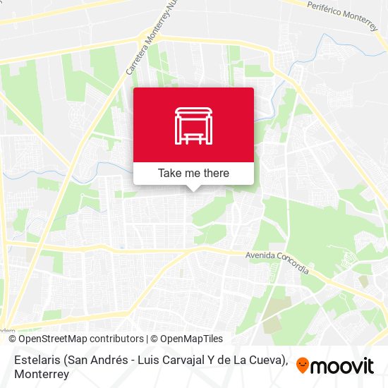 Estelaris (San Andrés - Luis Carvajal Y de La Cueva) map