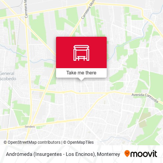 Mapa de Andrómeda (Insurgentes - Los Encinos)
