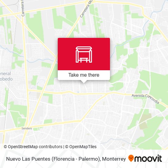 Nuevo Las Puentes (Florencia - Palermo) map