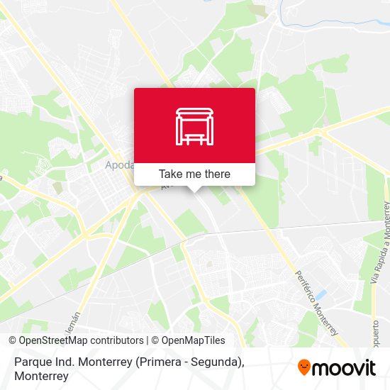 Parque Ind. Monterrey (Primera - Segunda) map
