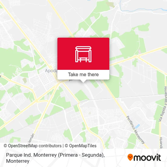 Parque Ind. Monterrey (Primera - Segunda) map
