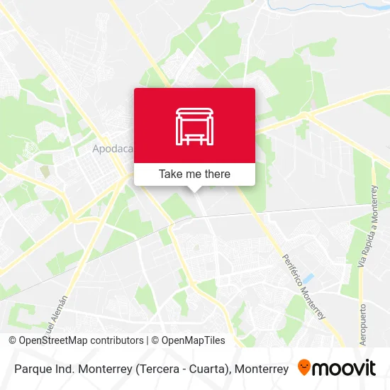 Parque Ind. Monterrey (Tercera - Cuarta) map