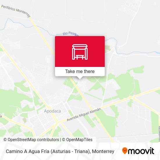 Camino A Agua Fría (Asturias - Triana) map