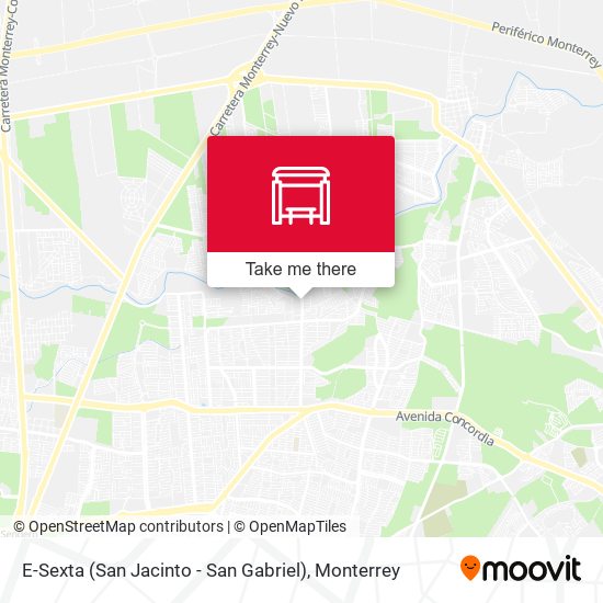 E-Sexta (San Jacinto - San Gabriel) map
