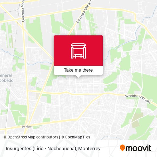 Mapa de Insurgentes (Lirio - Nochebuena)
