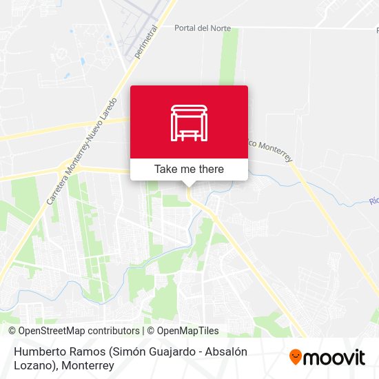 Humberto Ramos (Simón Guajardo - Absalón Lozano) map