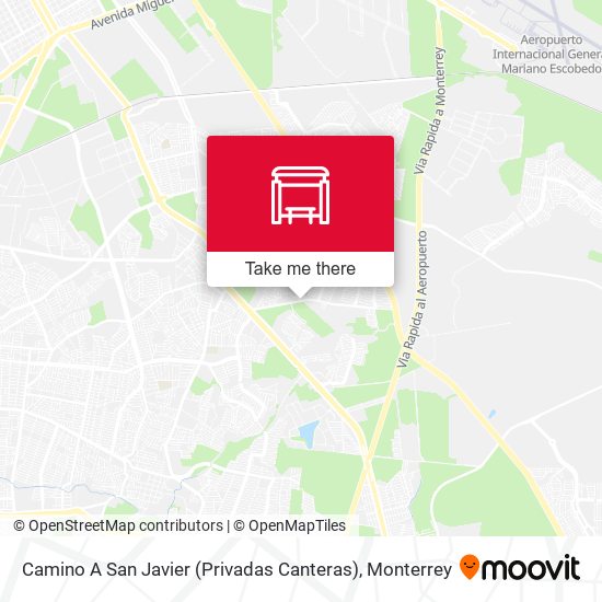 Camino A San Javier (Privadas Canteras) map