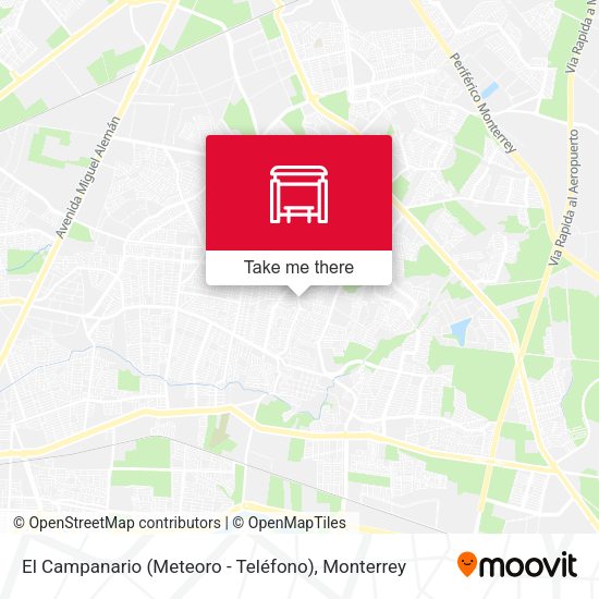 El Campanario (Meteoro - Teléfono) map
