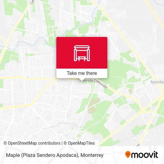 Maple (Plaza Sendero Apodaca) map