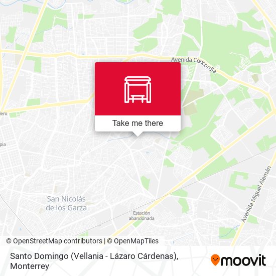 Santo Domingo (Vellania - Lázaro Cárdenas) map