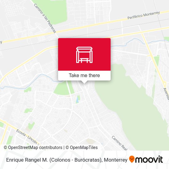 Mapa de Enrique Rangel M. (Colonos - Burócratas)