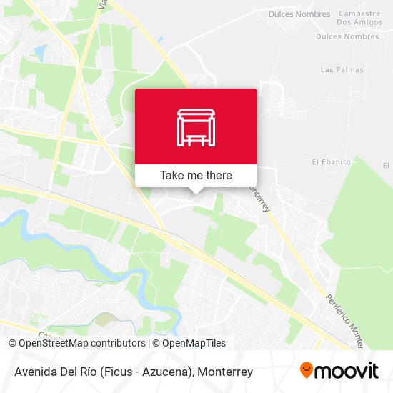 Avenida Del Río (Ficus - Azucena) map
