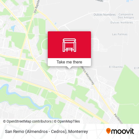 San Remo (Almendros - Cedros) map