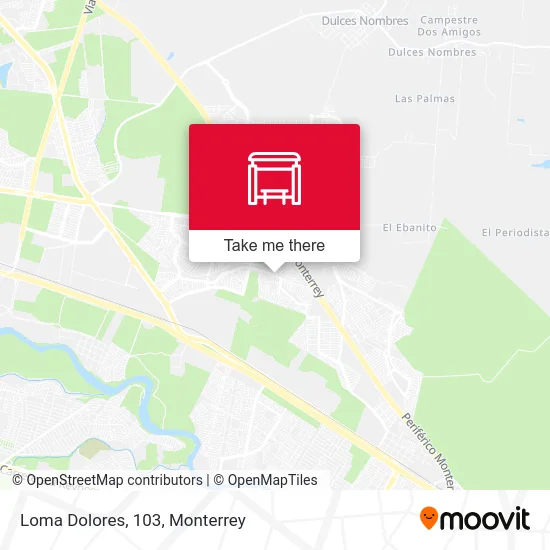 Loma Dolores, 103 map