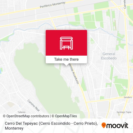 Cerro Del Tepeyac (Cerro Escondido - Cerro Prieto) map