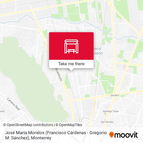 José María Morelos (Francisco Cárdenas - Gregorio M. Sánchez) map
