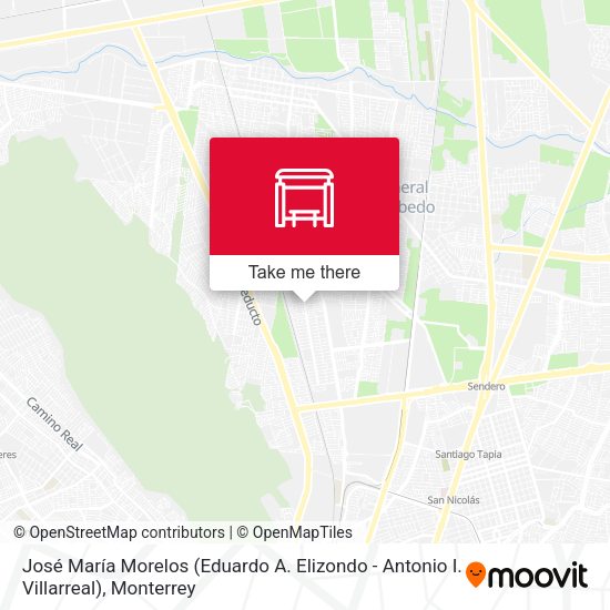 José María Morelos (Eduardo A. Elizondo - Antonio I. Villarreal) map