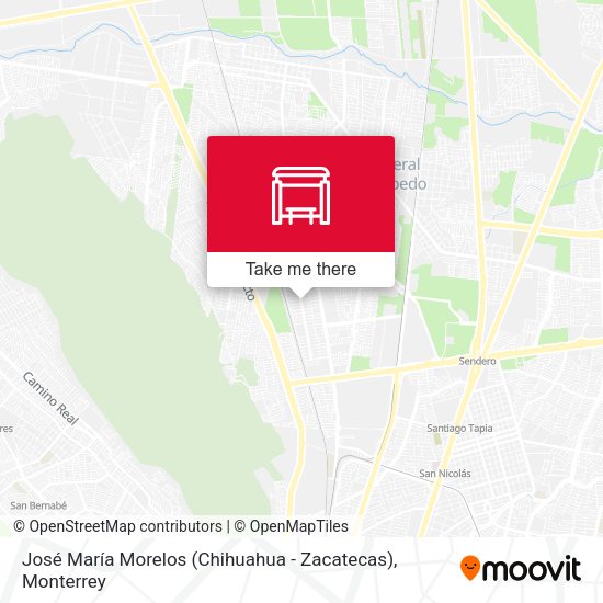 José María Morelos (Chihuahua - Zacatecas) map