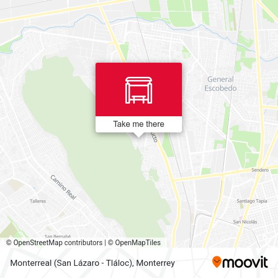 Monterreal (San Lázaro - Tláloc) map