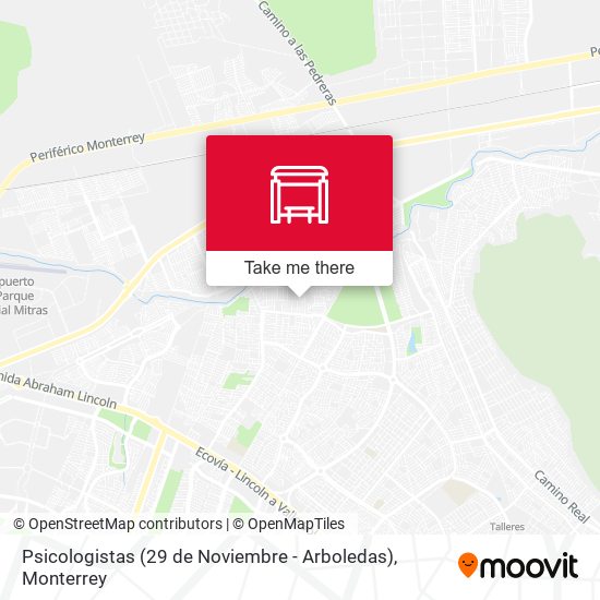 Psicologistas (29 de Noviembre - Arboledas) map