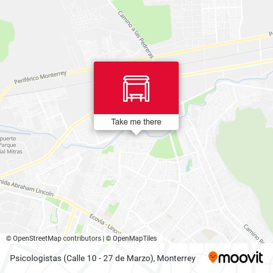 Mapa de Psicologistas (Calle 10 - 27 de Marzo)