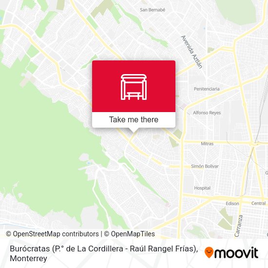Burócratas (P.° de La Cordillera - Raúl Rangel Frías) map