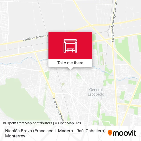 Mapa de Nicolás Bravo (Francisco I. Madero - Raúl Caballero)