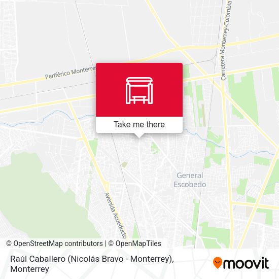 Mapa de Raúl Caballero (Nicolás Bravo - Monterrey)