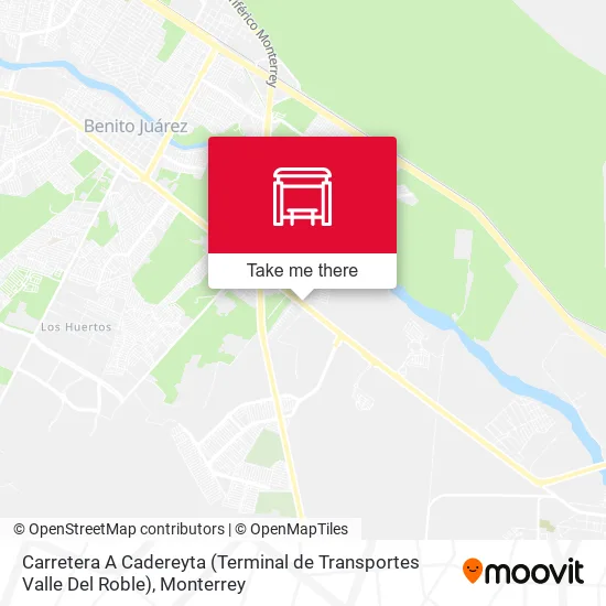 Carretera A Cadereyta (Terminal de Transportes Valle Del Roble) map