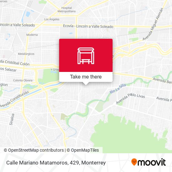 Mapa de Calle Mariano Matamoros, 429