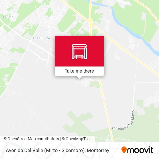 Avenida Del Valle (Mirto - Sicómoro) map