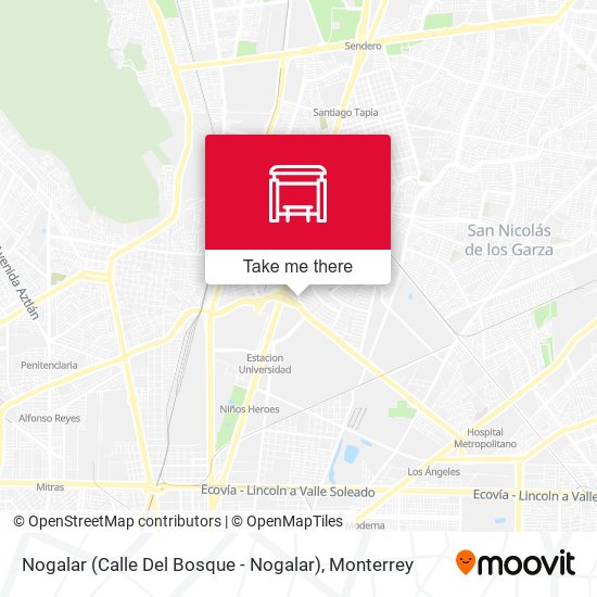 Mapa de Nogalar (Calle Del Bosque - Nogalar)