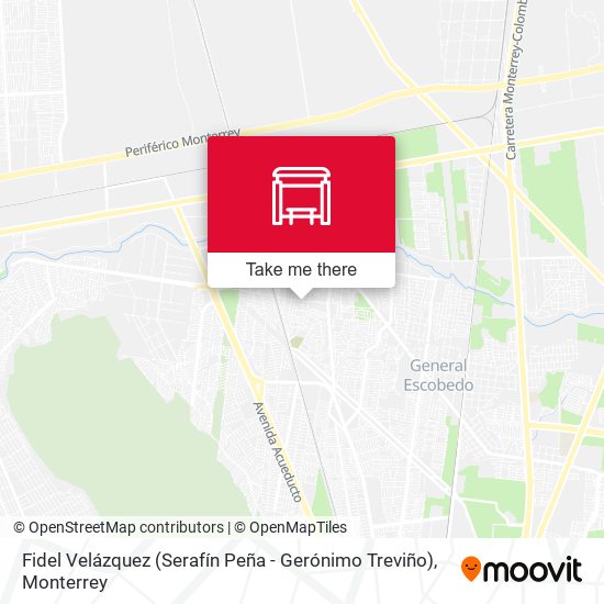 Fidel Velázquez (Serafín Peña - Gerónimo Treviño) map