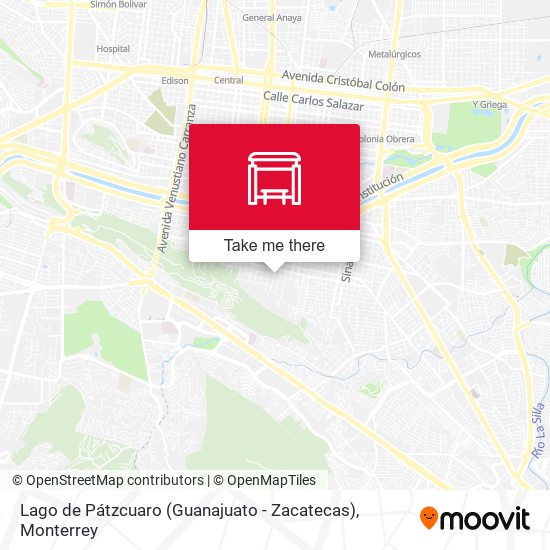 Mapa de Lago de Pátzcuaro (Guanajuato - Zacatecas)