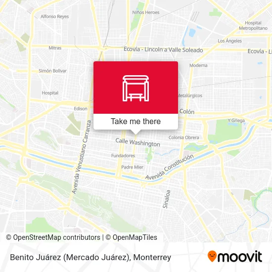 Benito Juárez (Mercado Juárez) map
